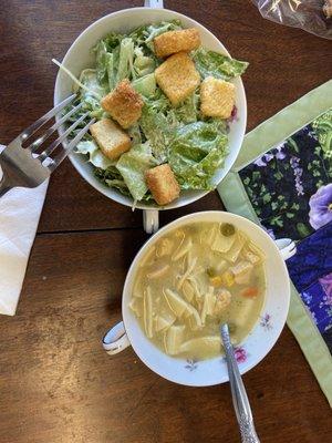 Soup and salad