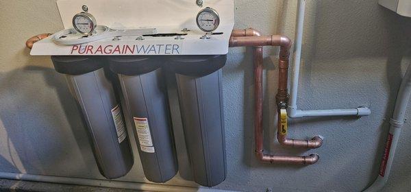 Whole house filtration system.