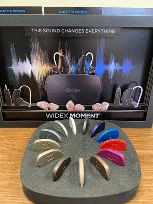 So many colors! Try the new Widex Moment - this sound changes everything.