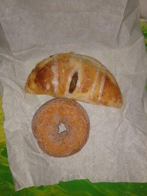 Apple turnovers, donuts