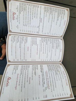 Menu front