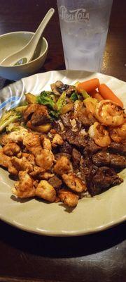 Steak and chicken hibachi