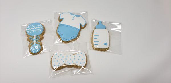 Baby Boy Iced and Decorated Cookies