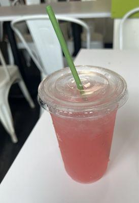 Seasonal peach pitaya lemonade