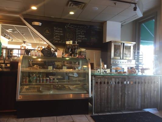 Baked goods section, delicious homemade baked goods.