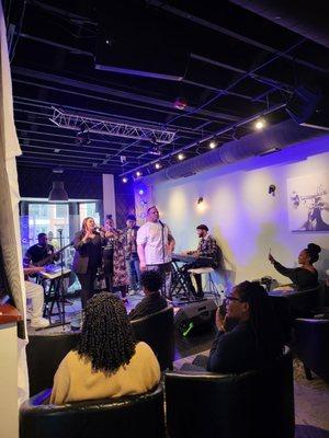 Soul Sundays feature live singing and live music.