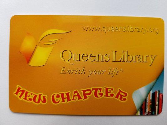 Queens library card