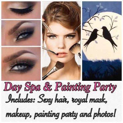 Day Spa + Painting Party Saturday, February 11, 2017 9:30 AM to 4:30 PM Rsvp- 714-408-8011.