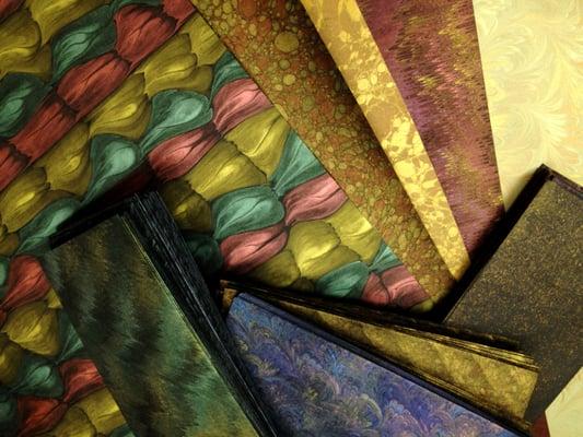 NVAS carries metallic one of a kind decorative papers no longer in production