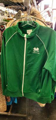 Green American Eagle lightweight jacket.