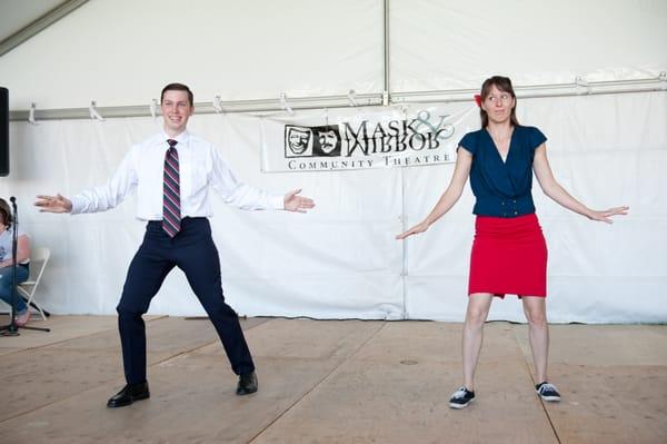 Sam & Mindy performing at the Tigard Balloon Festival Summer 2013