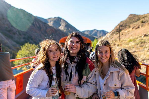 Every guest aboard the Royal Gorge Route Railroad has access to an Open Air car, where you can take in the stunning views.