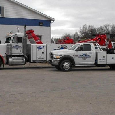 Heavy Duty Tow Truck (The Pete) and Wrecker (The Dodge)