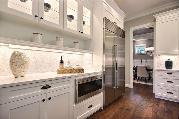 Designed in frameless Decor cabinets