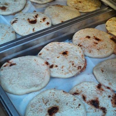 Our Pupusas are always hot, ready and fresh!