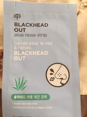 Blackhead remover strip