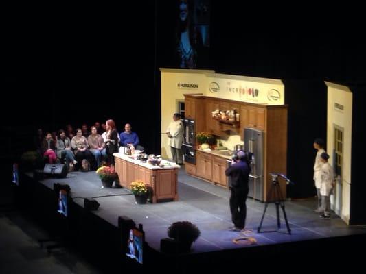 This was my view of the Ree Dummond "Pioneer Woman" cooking demo in Rupp Arena