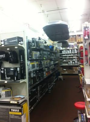 Most complete HW store...even a Thule aisle.