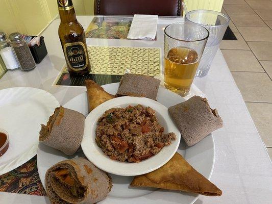 Veggie Appetizer - Abyssinia Beyaynetu