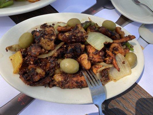 Grilled octopus appetizer