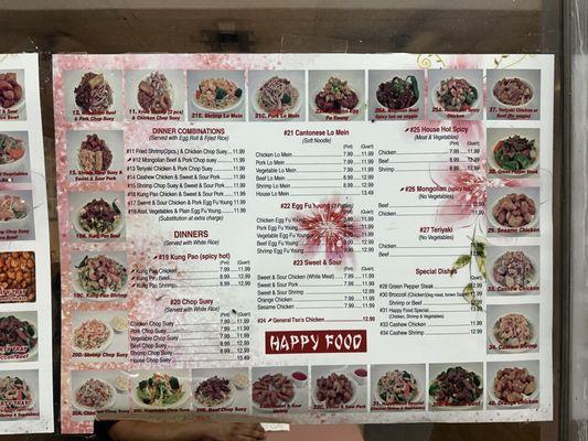 Updated menu 2024