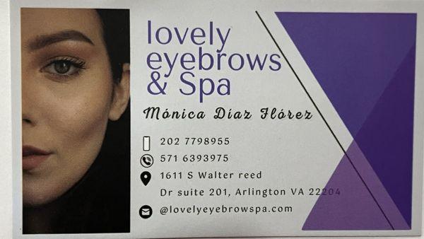 Lovely eyebrows & Spa