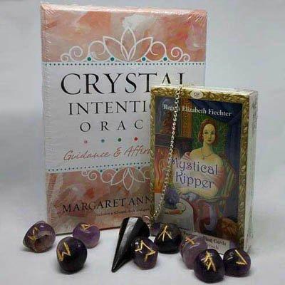 Divination tools - runes, tarot cards, and oracle decks