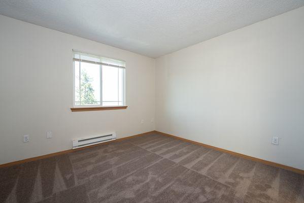 Large bedroom with natural light