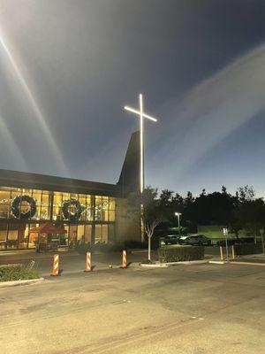 Thank you, Sunset Signs for fixing the lighting on our cross! Thanks to you this light will shine bright!