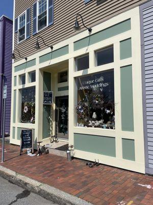 Sage Floral Studio store front on Main st Gloucester