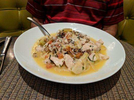 Chicken and artichoke pasta