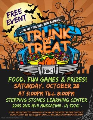 We hope this finds you in high spirits and ready for some Halloween fun! Saturday October 28th 5-8pm