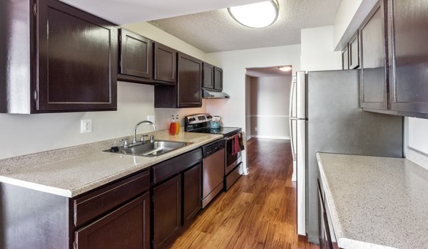 Select homes offer maple cabinets and stainless steel appliances