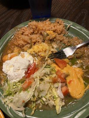 Chile enchiladas