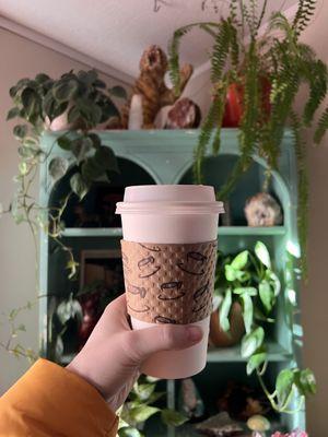 16oz vanilla oat milk latte