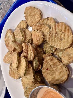 Fried pickles - yum!