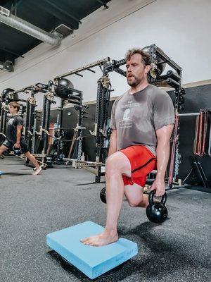 KB Front Foot Elevated Split Squat