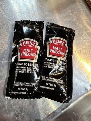 Malt Vinegar Packets - I was told it's a North & South Carolina thing. I was not a fan.