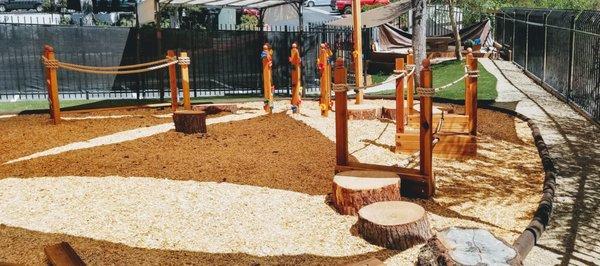 Peppertree Montessori playground - Obstacle Course