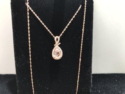 Morganite in Rose gold