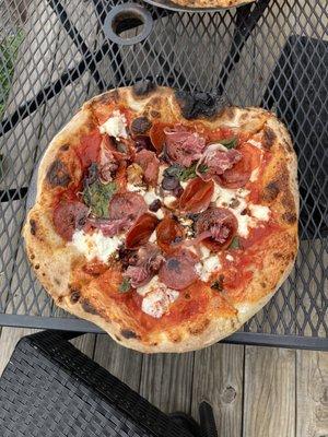 Charcuterie pizza