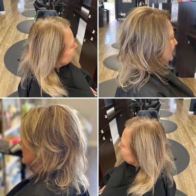 Color/ highlight haircut by Anita