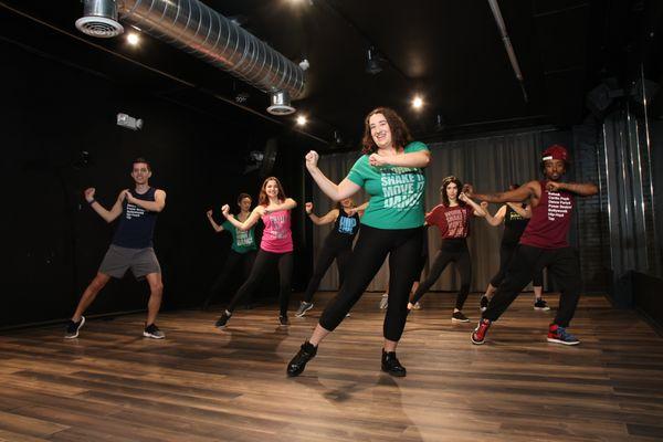 Beginner friendly cardio dance classes offered daily at Philly Dance Fitness