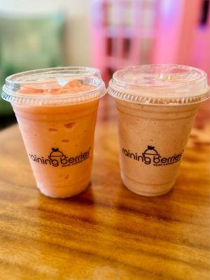 Passion Berry Smoothie and Berry Nutty Smoothie