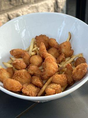 Kids popcorn shrimp