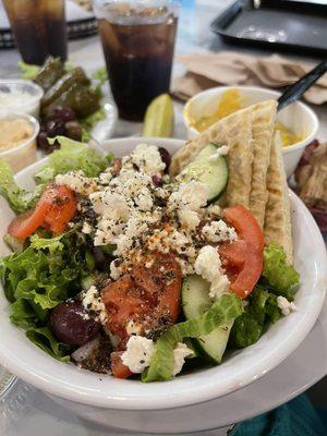 Small Greek salad.