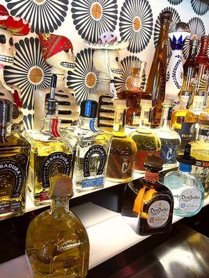 A large supply of tequilas for any pallet; other liquors, wines, drafts and bottled beers. A perfect pairing for all of our menu items.