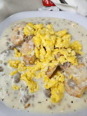 Biscuits & Gravy (full order with eggs).