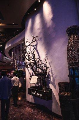 Front of restaurant (located on casino floor)