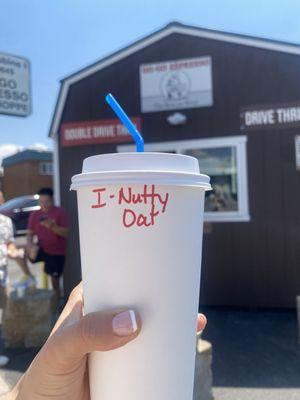 Iced Nutty Norris Geyser with Oat Milk (10/10)